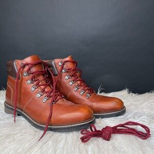 Johnson & Murphy Mens Brown Alpine Combat Boots Size 9
